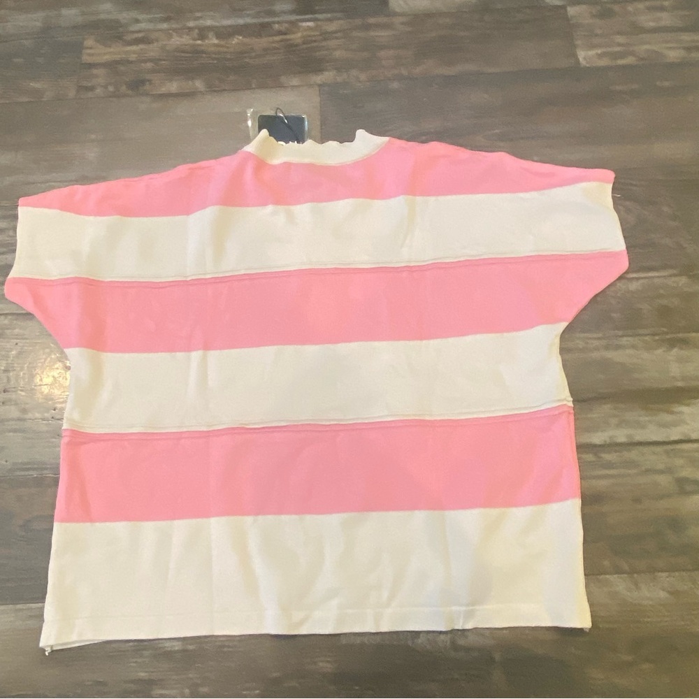 Pink and White Striped Women's Crop Top New with tags - Picture 7 of 7